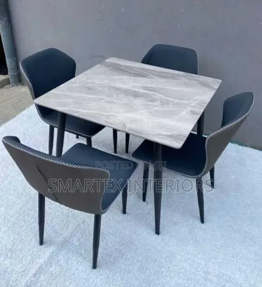 Square Marble Dining Table With Chairs