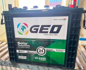 Geo 240ah Tall Indian Tubular Battery With 2 Years Warranty