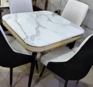 4 Seater Marble Dinning Set Available for Sale