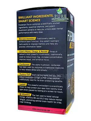 Force Factor Forebrain Focus 60 Caps– Brain Booster Memory Support
