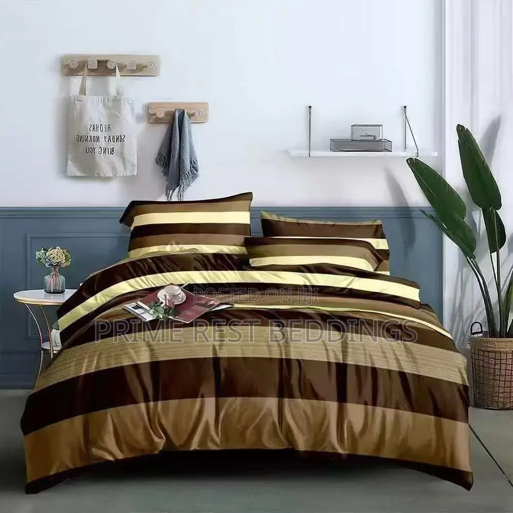 Bedsheet Duvet Set (Brown Gold) 4x6