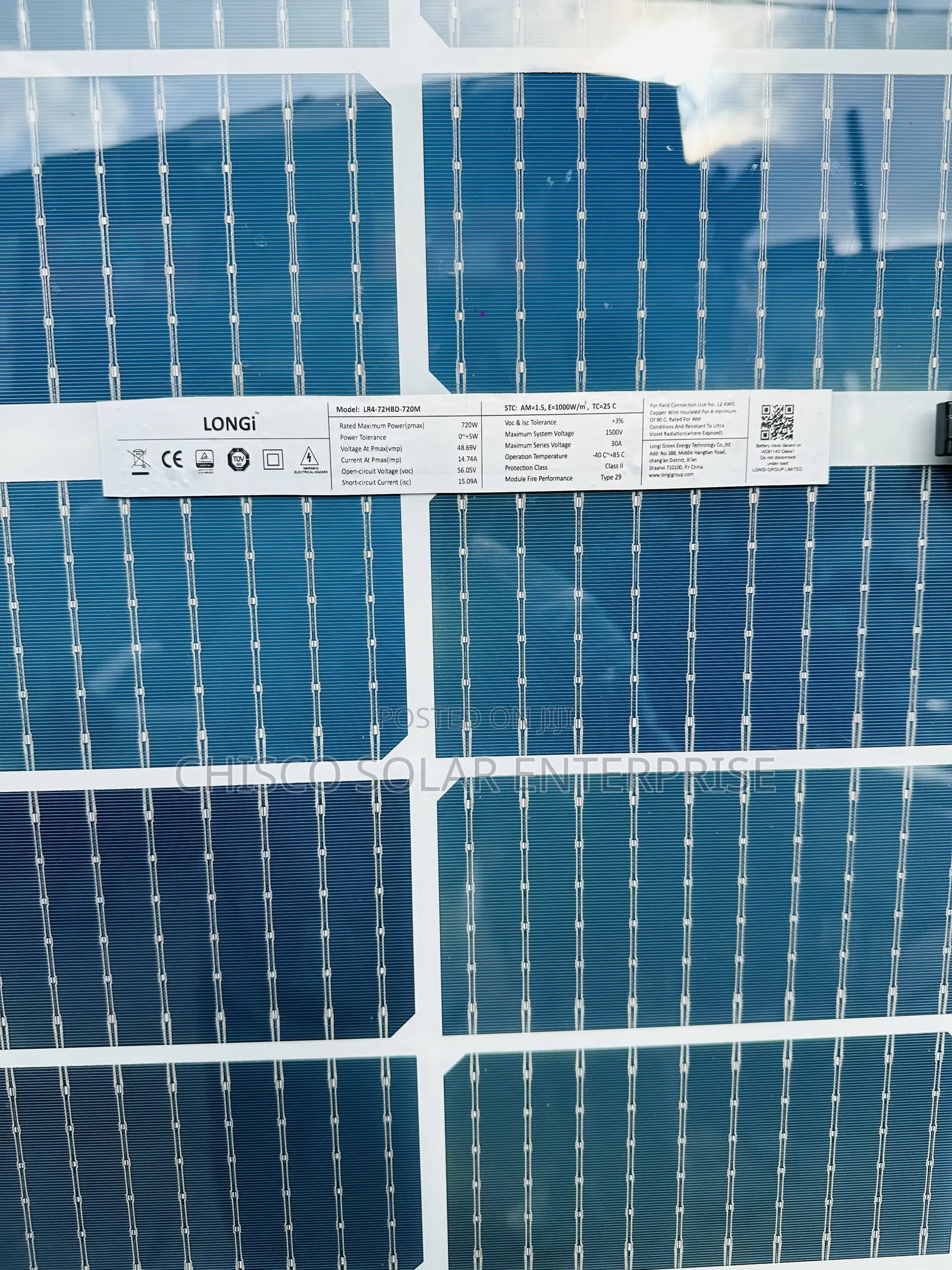 720watts Longi Bificial Solar Panel
