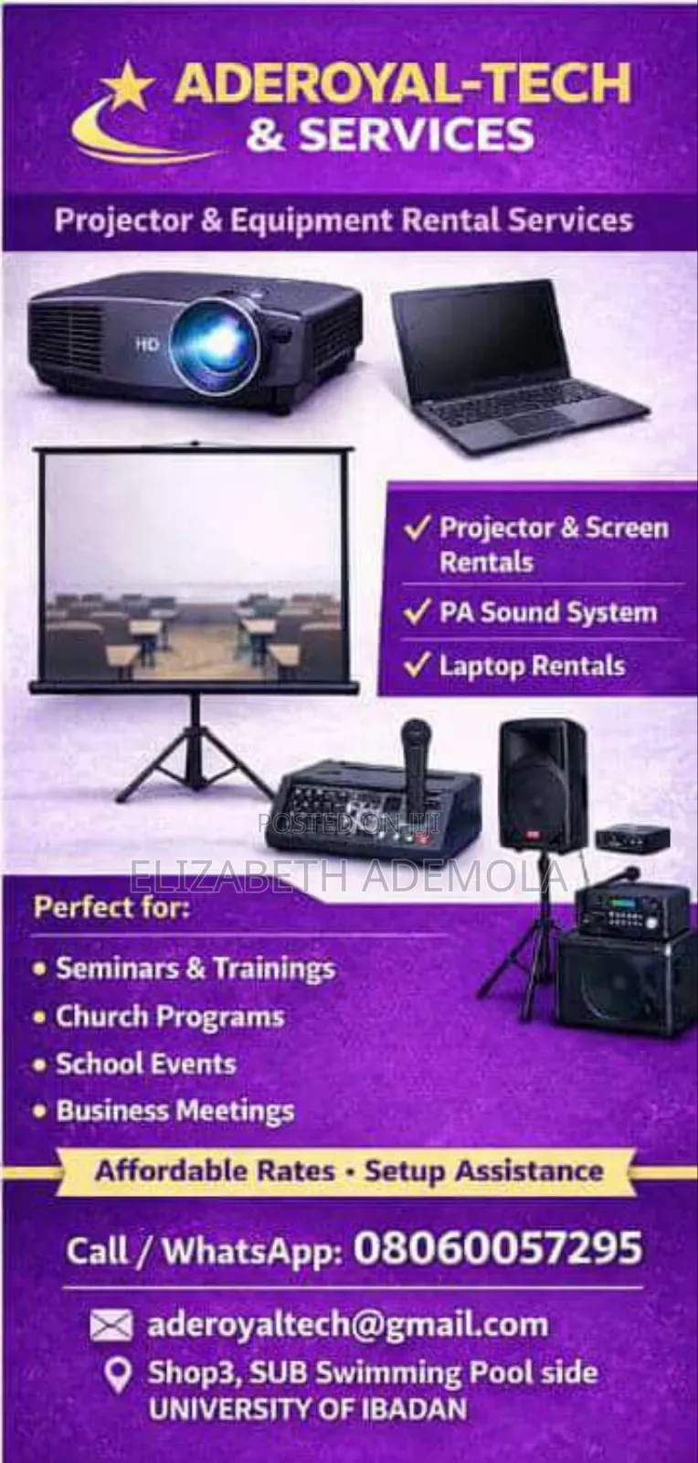 Projector With Screen Rental Services Phone Accessories