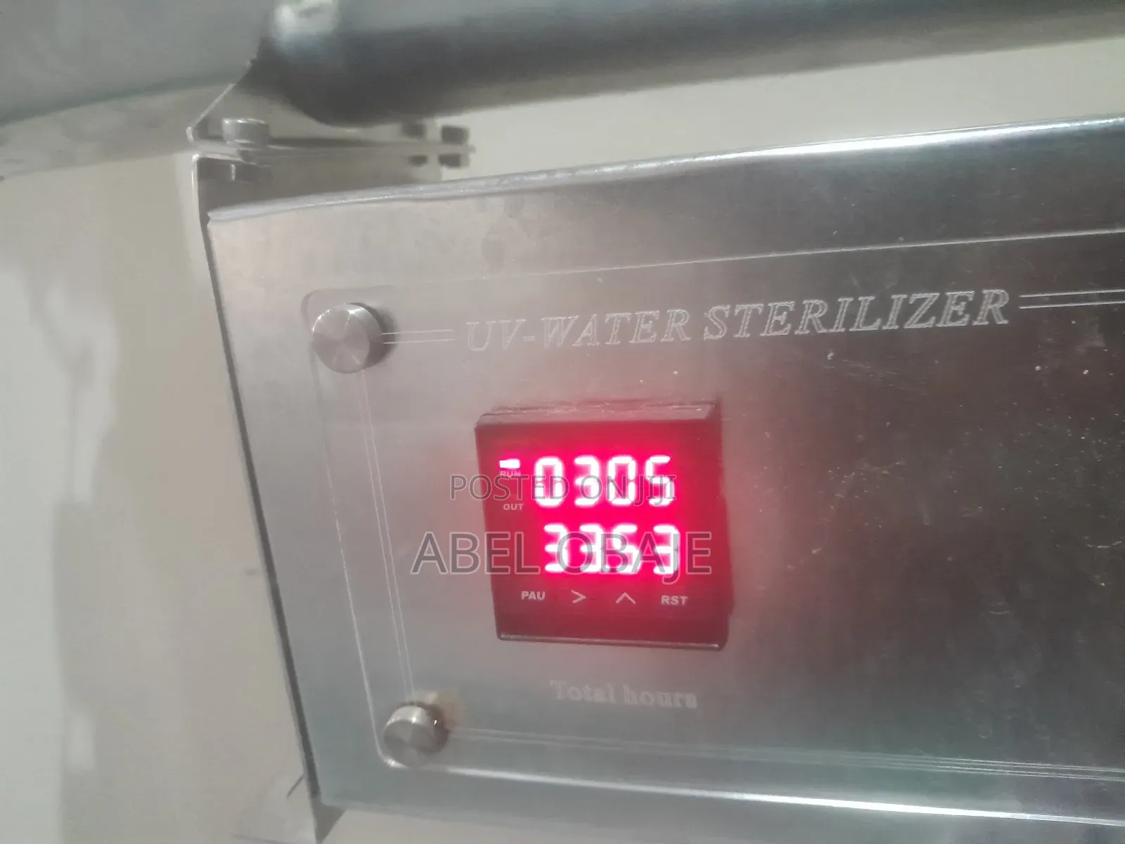 Used Forieng Stainless Water Steriliser Uv Light 2tons Flow Capacity