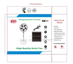 16 Inches Solar Fan