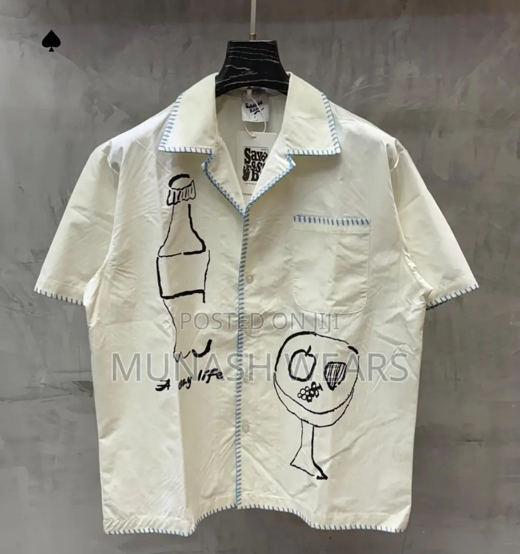 Denim Patchwork Shirt M-5xl