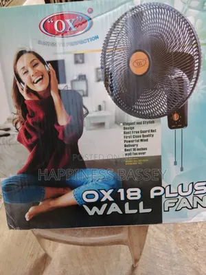 Ox Plus Wall Fan 18inches