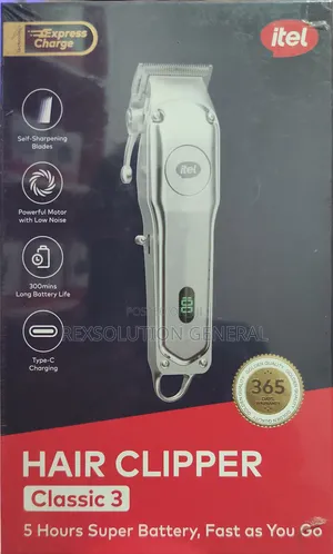 Itel Classic 3 Hair Clipper (Ihc-35) - 5-Hour Battery Type-C Port