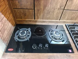 Original Kimax 2+1 Electric Gas Auto Ignition Gas Hob(Size: 76×45cm)