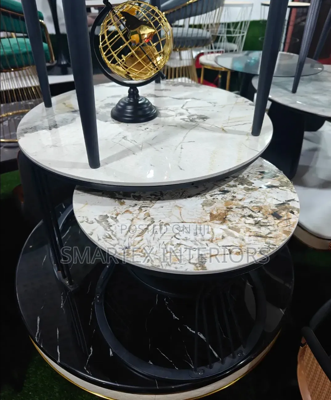 Imported Cooperate Marble Top Center Table