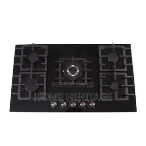5 Burner Glass Top Gas Cooker