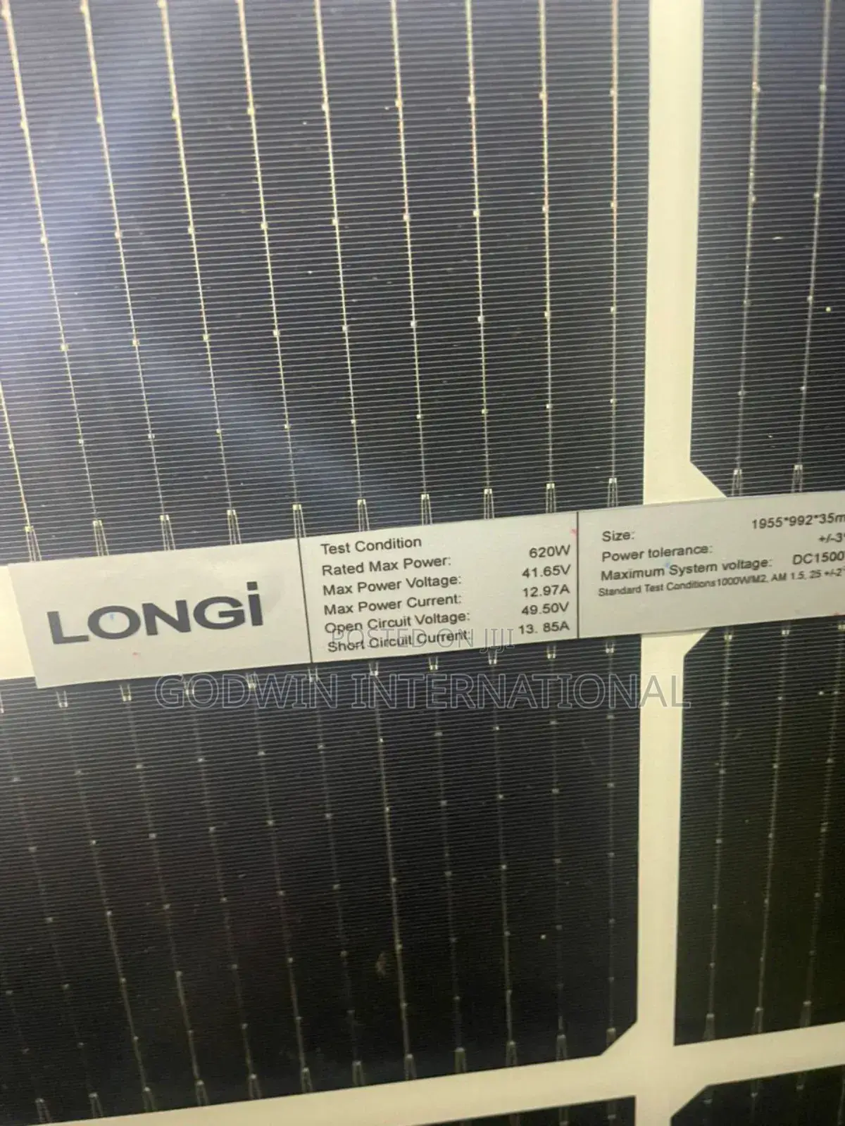 Longi Solar Panel 620watt