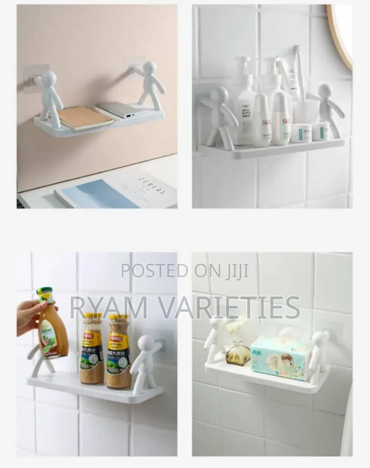 Floating Shelf and Adhesive Storage Shelf