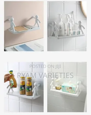Floating Shelf and Adhesive Storage Shelf