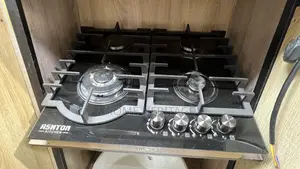 Black 4 Burner Gas Cooker 60cm