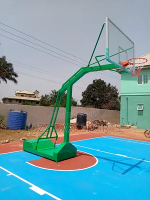 A Pair of Olympic Commercial Basketball Stand
