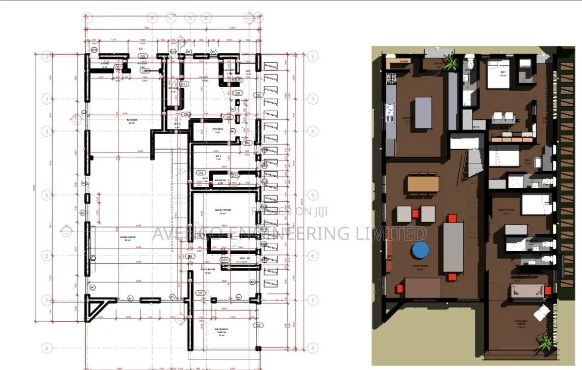 Architectural and Structural Plan / Drawing, Autocad Drafting