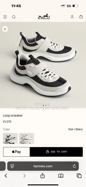 *Original Hermes Paris Loop Sneakers Available in Store 40 —— 47