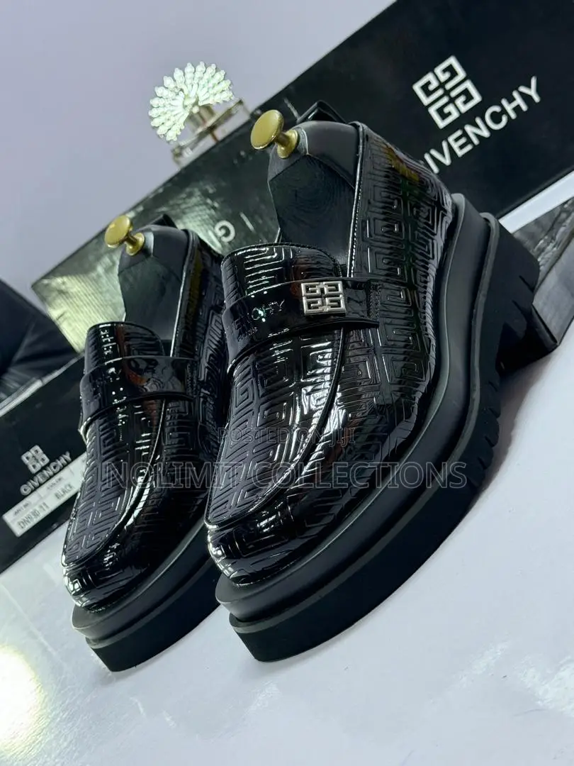 Givenchy Patterned Leather Loafers With Platform Soles