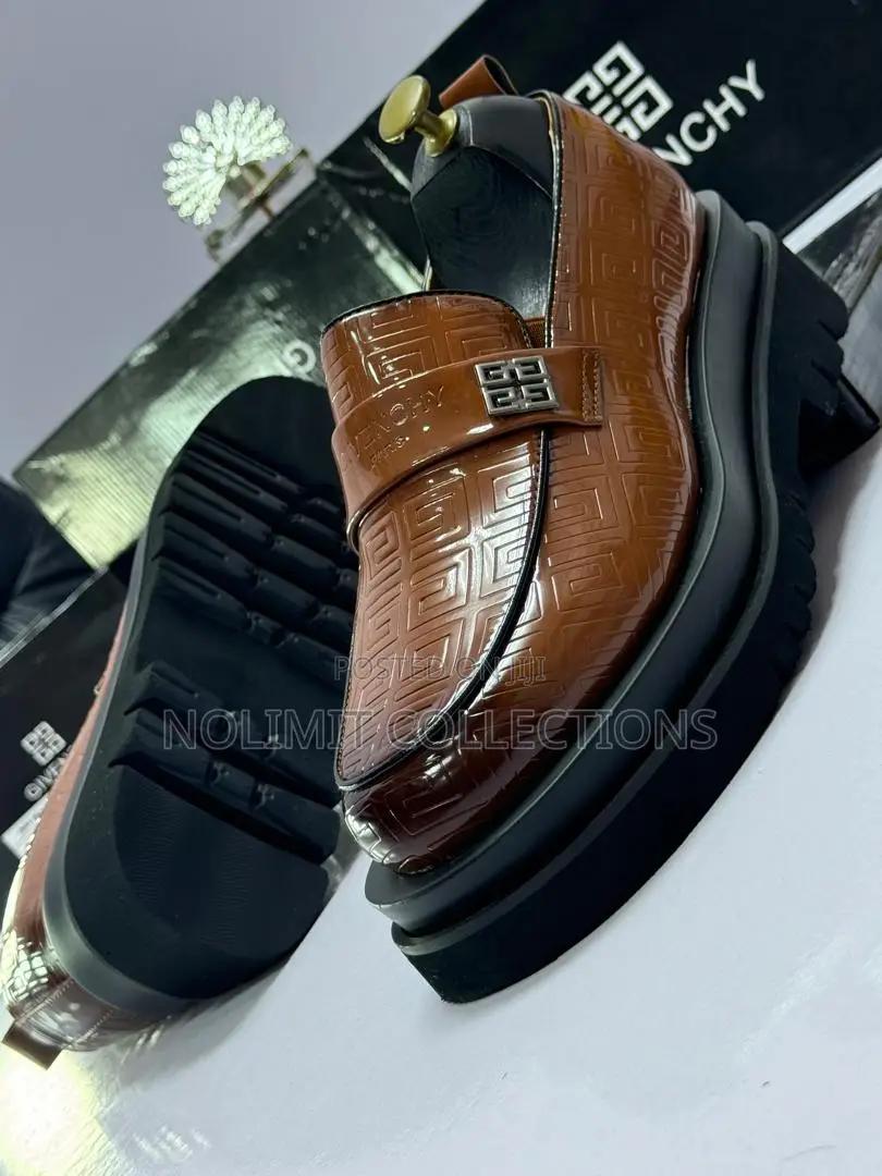 Givenchy Patterned Leather Loafers With Platform Soles