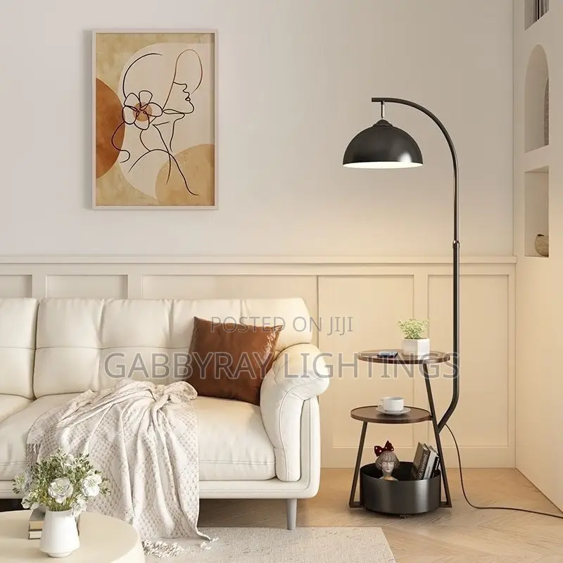 Modern Floor Lamp and Table