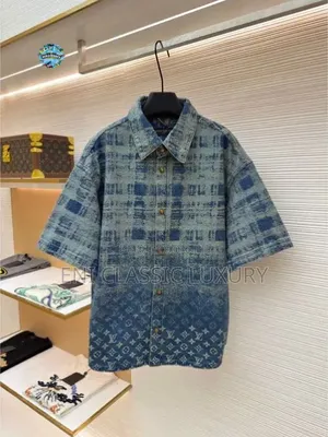 Louis Vuitton Luxury Men's Shirts Best Quality Well Banded Package