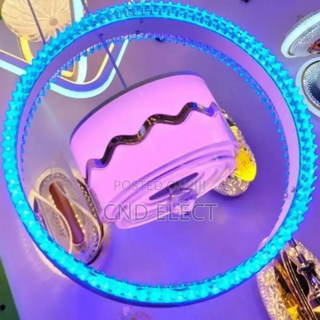 Luxury 3-ring White Gold Led Chandelier