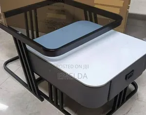 2 In 1 Glass Marble Table Available For Sale