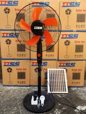 Solar Rechargeable Fan With Panel