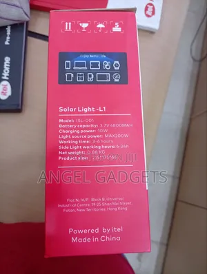 Itel Solarlight Comes Wit Solarpanel Inside Designed 4 Indoor Outdoor