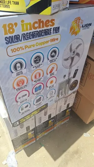 Lion 18" Solar Ac/Dv Fan