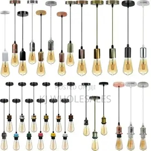 Vintage Ceiling Rose Dropping Pendant Light