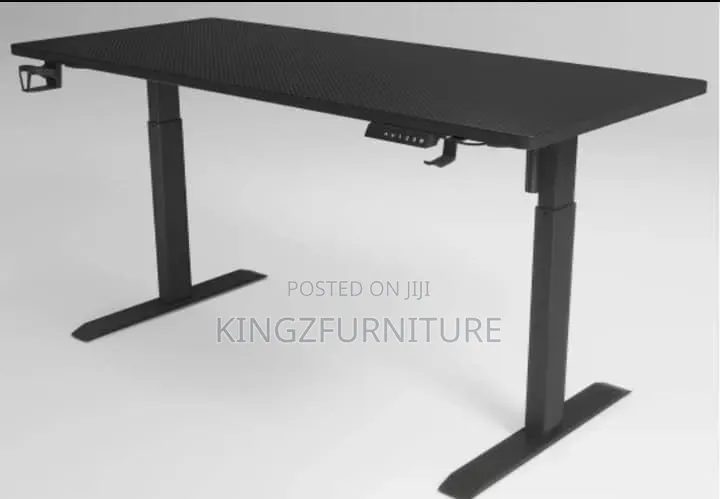 Height-Adjustable Standing Desk Black