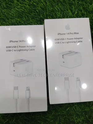 iPhone 14 Promax 65w Adapter Usb-C to Lightning Cable