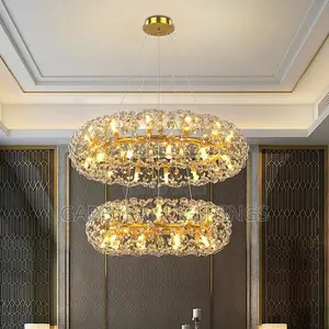 Double Crystal Chandelier