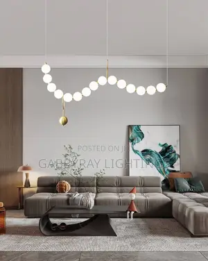 Long Contemporary Chandelier