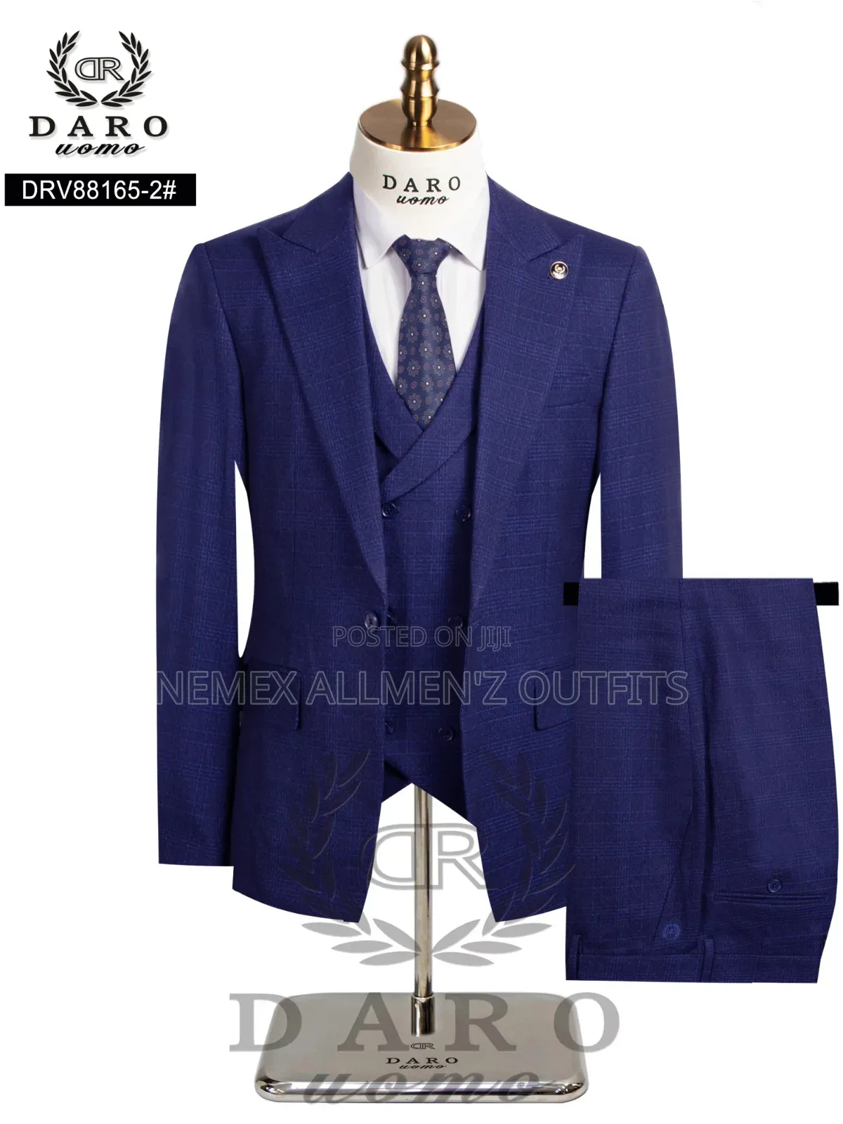 Deep Blue Wool Suit