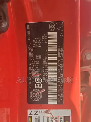 Toyota Matrix Hatchback 1.8 16V AWD 2007 Red