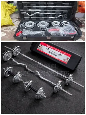 55kg Dumbbells Chrome Box Adjustable