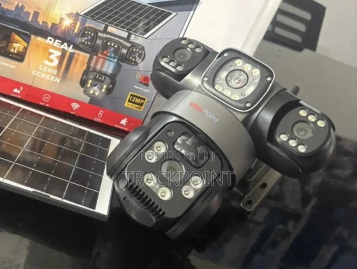 Smart Triple Lens Security Camera With Mobile Access