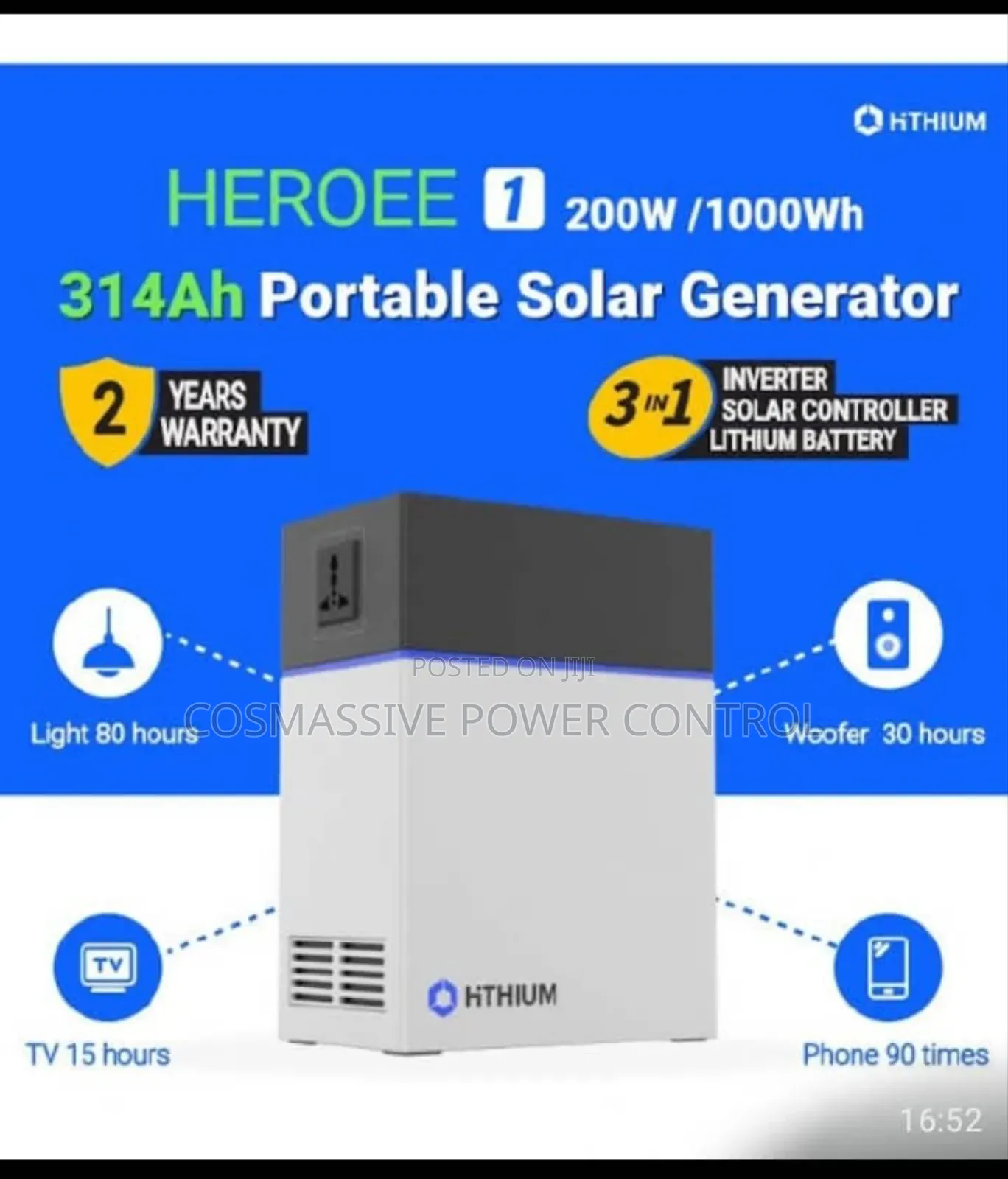 1kva Heroee Solar Generator