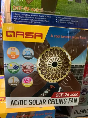 Short Bled Ac/Dc Qasa Ceiling Fan