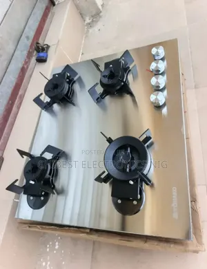 Quality Yohako Inbuilt Cabinet Flips Up 4 Burners Gas Cooker Hob 60cm