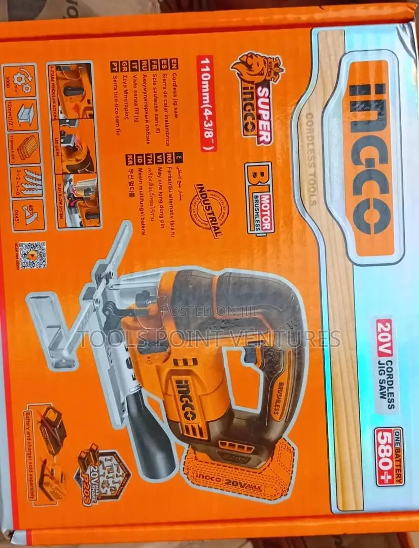 Ingco 20v Cordless Jig Saw