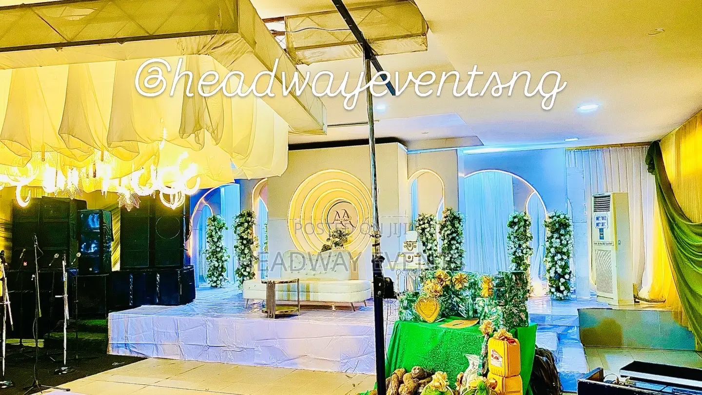 Premium Wedding Decoration With 3d Backdrop