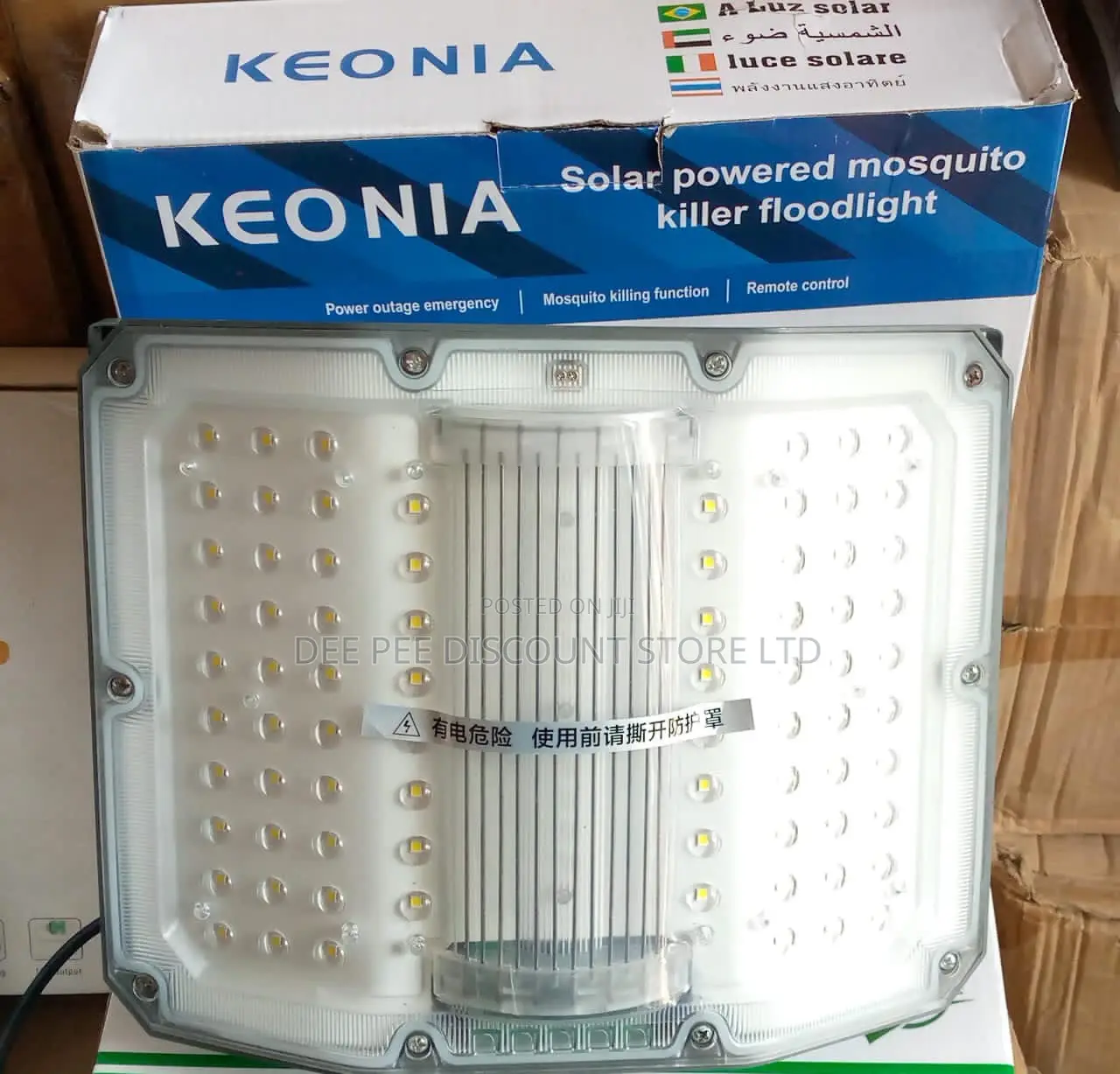 Keonia Solar Powered Mosquito Killer Flood Light With Remote Control
