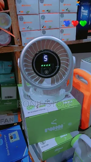 Iwin Rechargeable Desktop Fan. Model: Iw8038-M