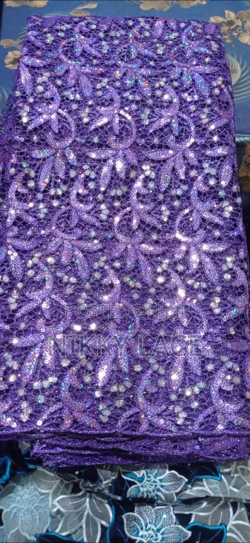 Sequins Guipure Lace