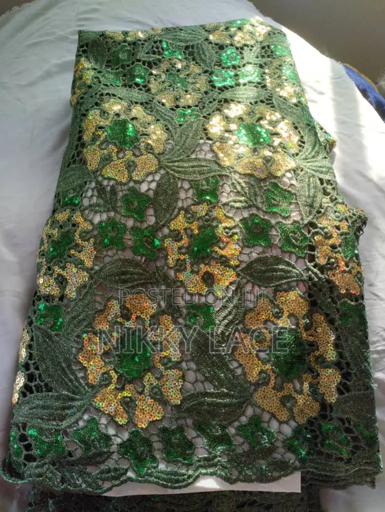 Sequins Guipure Lace