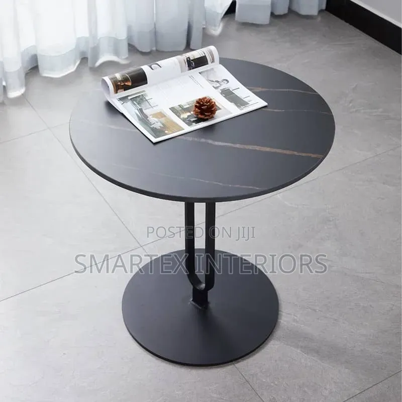 Round Marble Top Sidestool Table